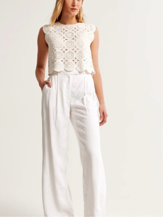 Abercrombie & Fitch Pants - Abercrombie Harper Linen Wide Leg Pant size 28Long